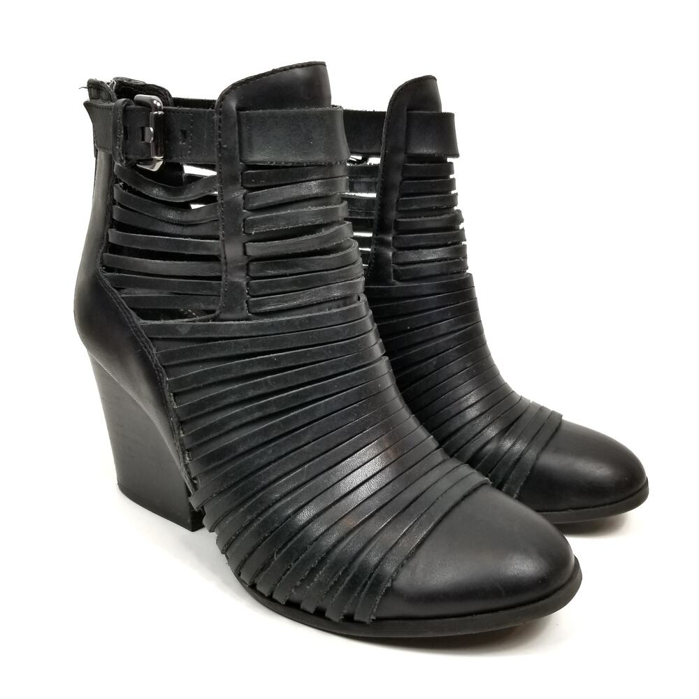 Circus by Sam Edelman Black Strappy Ankle Boots